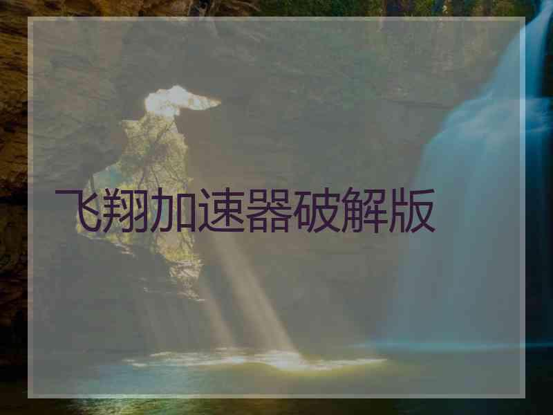 飞翔加速器破解版