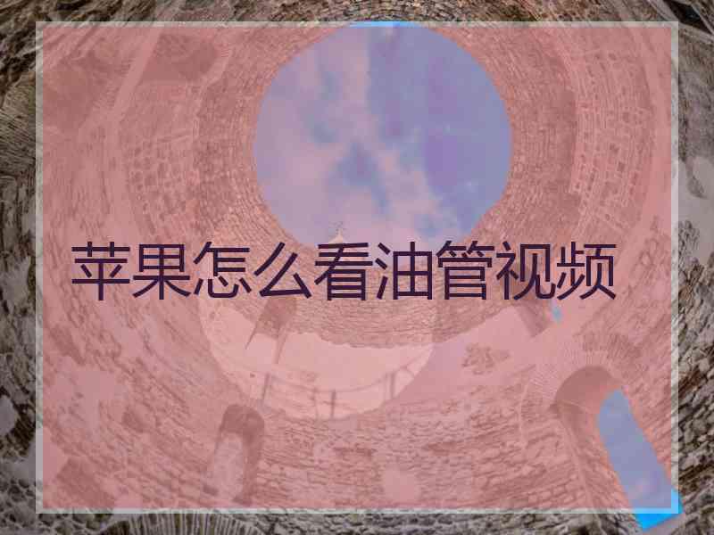 苹果怎么看油管视频