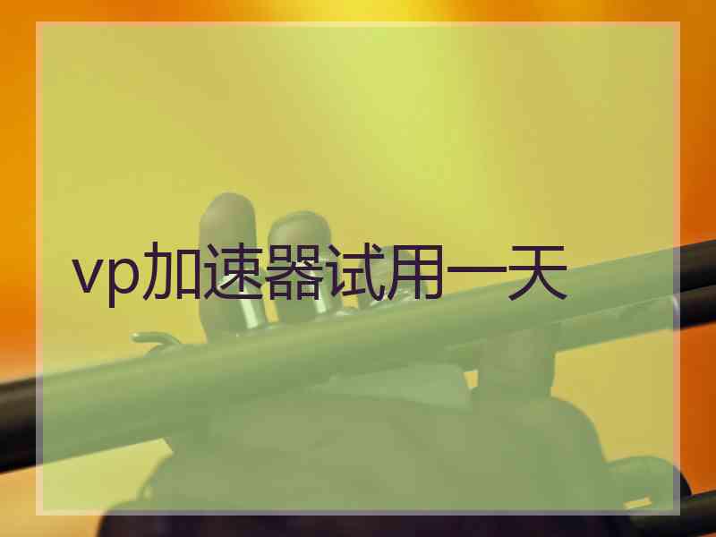 vp加速器试用一天